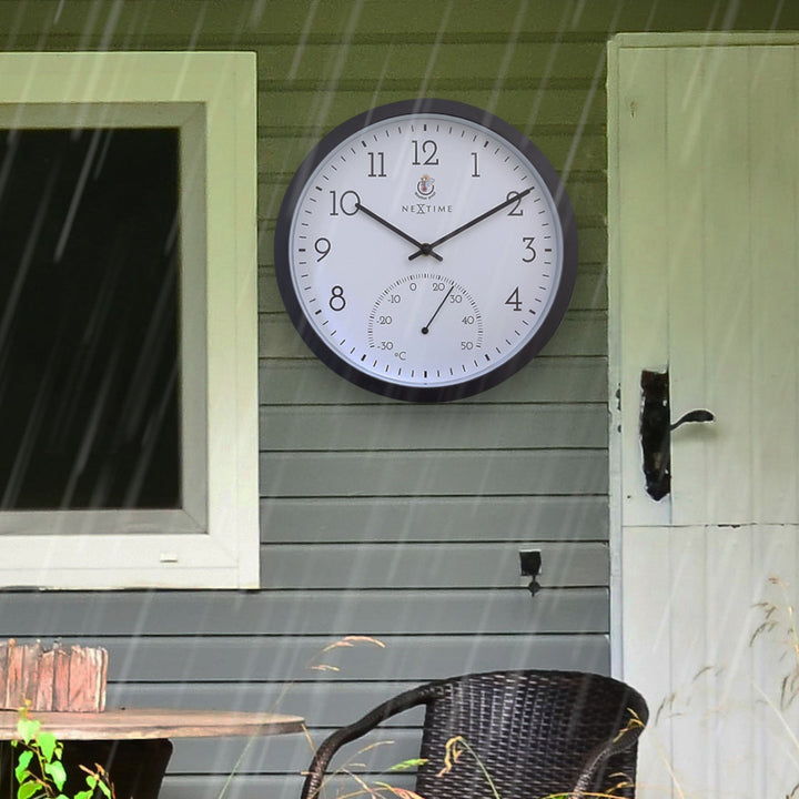 NeXtime Marigold Temperature Outdoor Wall Clock 31cm 574313 9