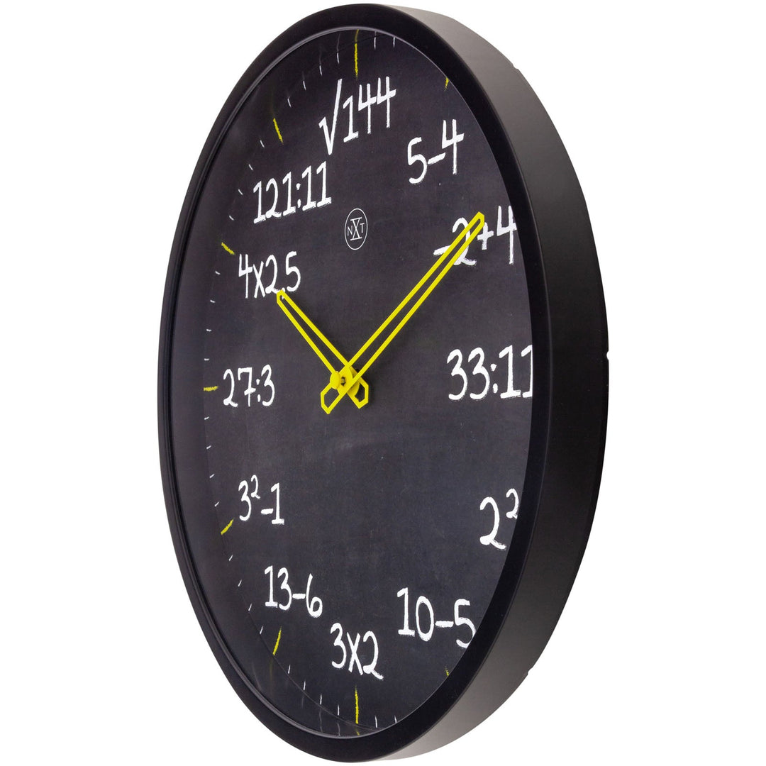 NeXtime Maths Kids Wall Clock Black 30cm 577363ZW 2