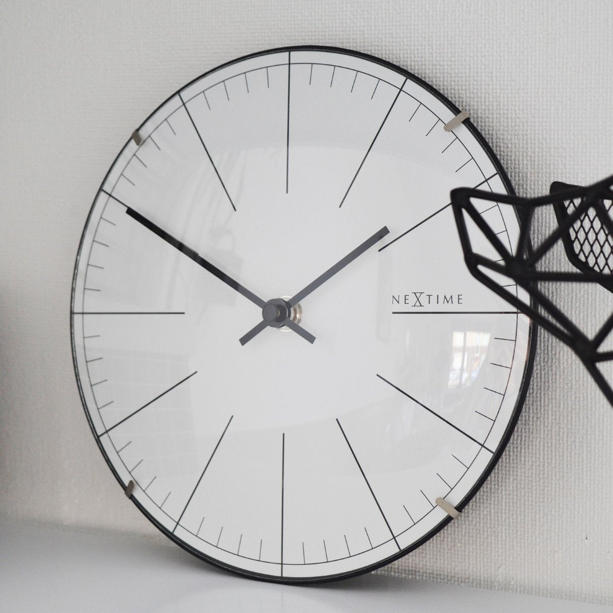 Next Time Clock Buy NeXtime Mini Dome Wall or Desk Clock White 20cm Online – Oh Clocks