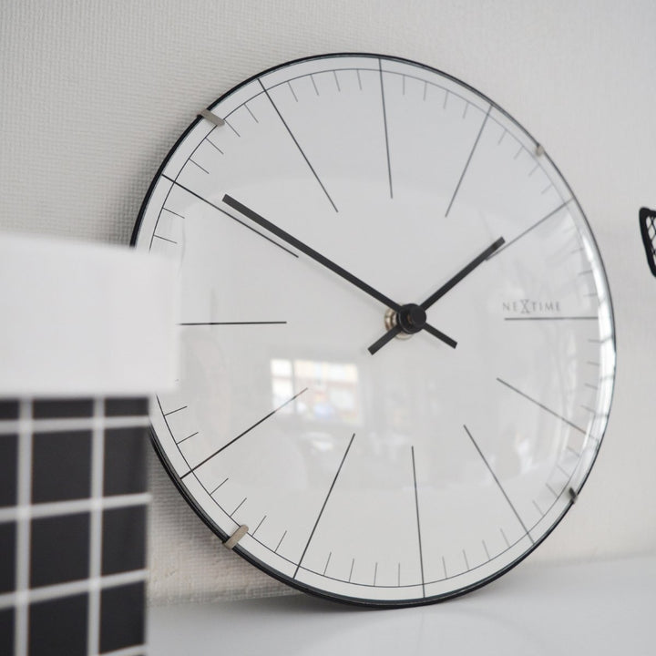NeXtime Mini Dome Desk Clock White 20cm 573506WI 4