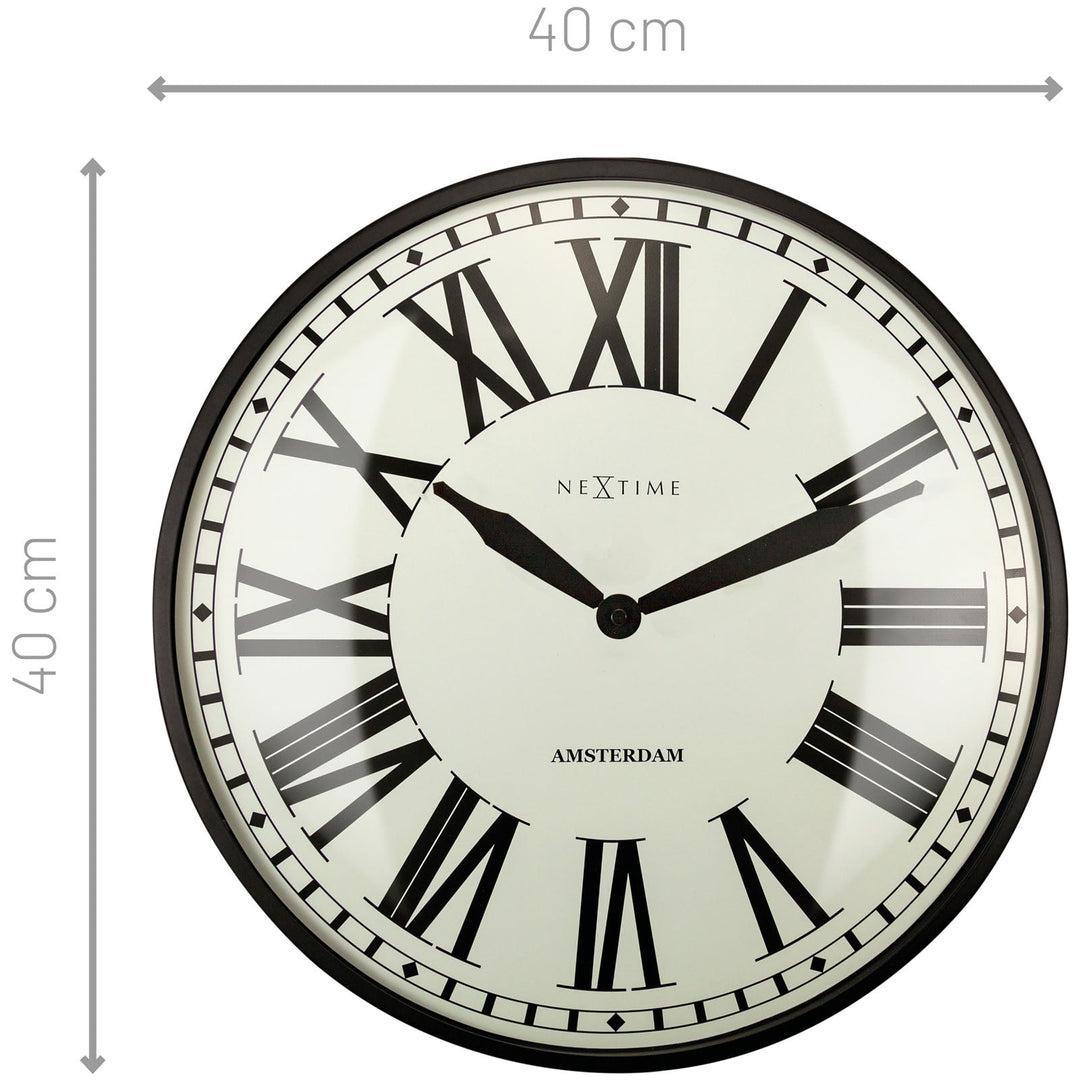 NeXtime New Amsterdam Wall Clock Black 40cm 573291ZW 5
