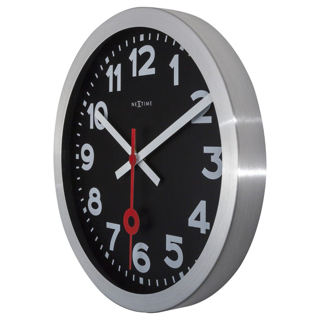 NeXtime Numerical Station Wall Clock Black 35cm 573999ARZW 4