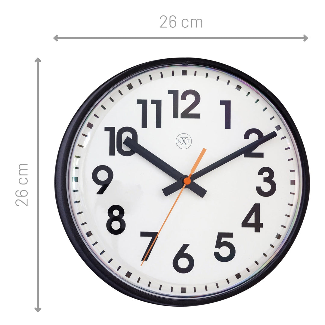 NeXtime Peter Classic Bold Wall Clock Black 26cm 577367ZW 3