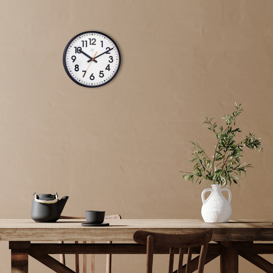 NeXtime Peter Classic Bold Wall Clock Black 26cm 577367ZW 5