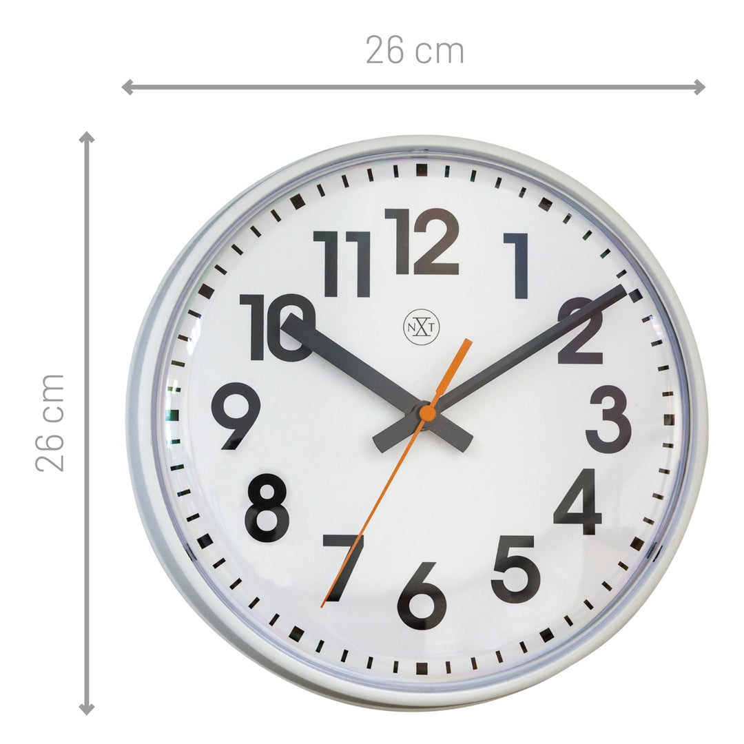 NeXtime Peter Classic Bold Wall Clock White 26cm 577367WI 4