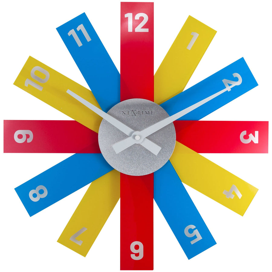 NeXtime Plexi Wall Clock Multicolour 40cm 573285DI 1