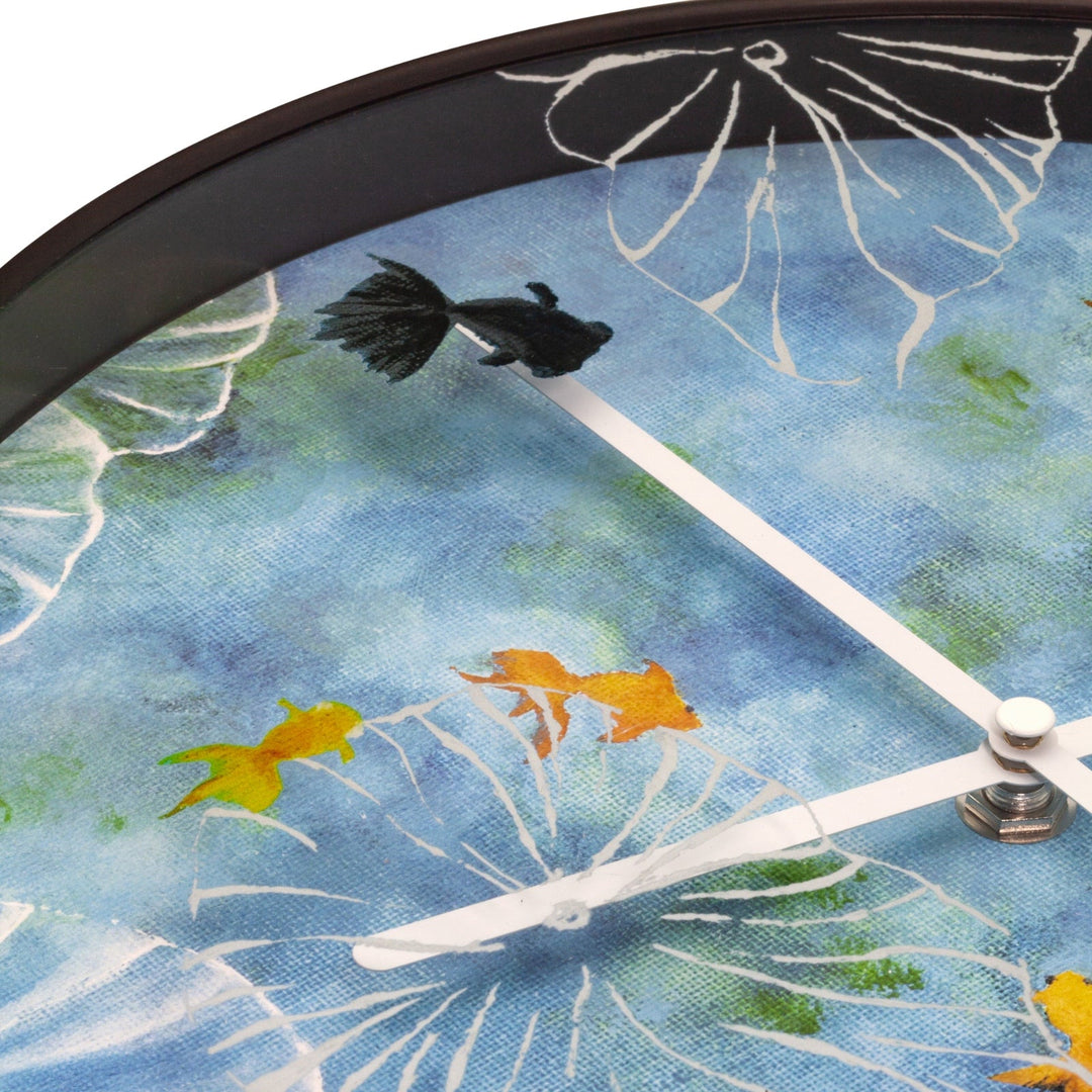 NeXtime Pond Artistic Peace Calm Wall Clock Blue 30cm 573312 5