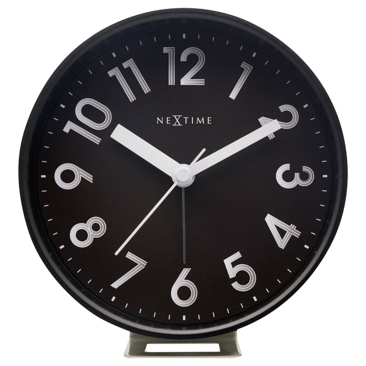 NeXtime Reflect Wall Desk Alarm Clock Black 14cm 575236ZW 1