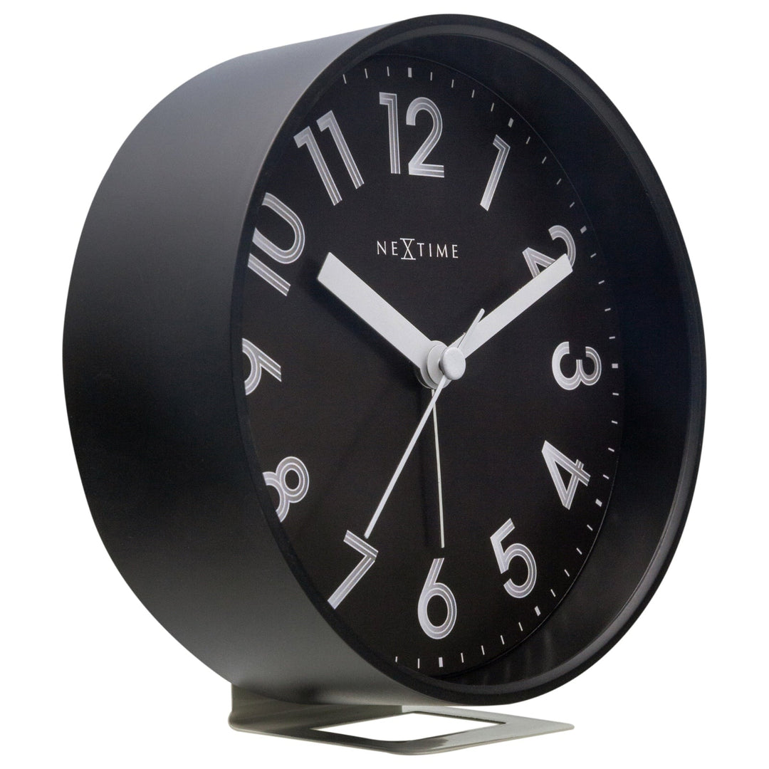 NeXtime Reflect Wall Desk Alarm Clock Black 14cm 575236ZW 3