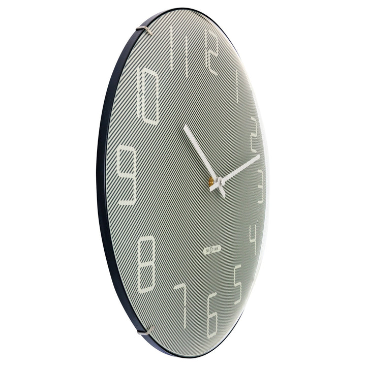 NeXtime Shade Domed Glass Wall Clock Grey 35cm 573299GS 3
