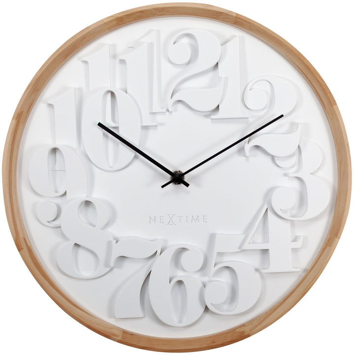 NeXtime Shunkan Japanese Design Wall Clock White 29cm 573273 1