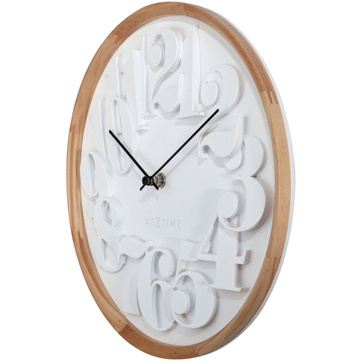 NeXtime Shunkan Japanese Design Wall Clock White 29cm 573273 3