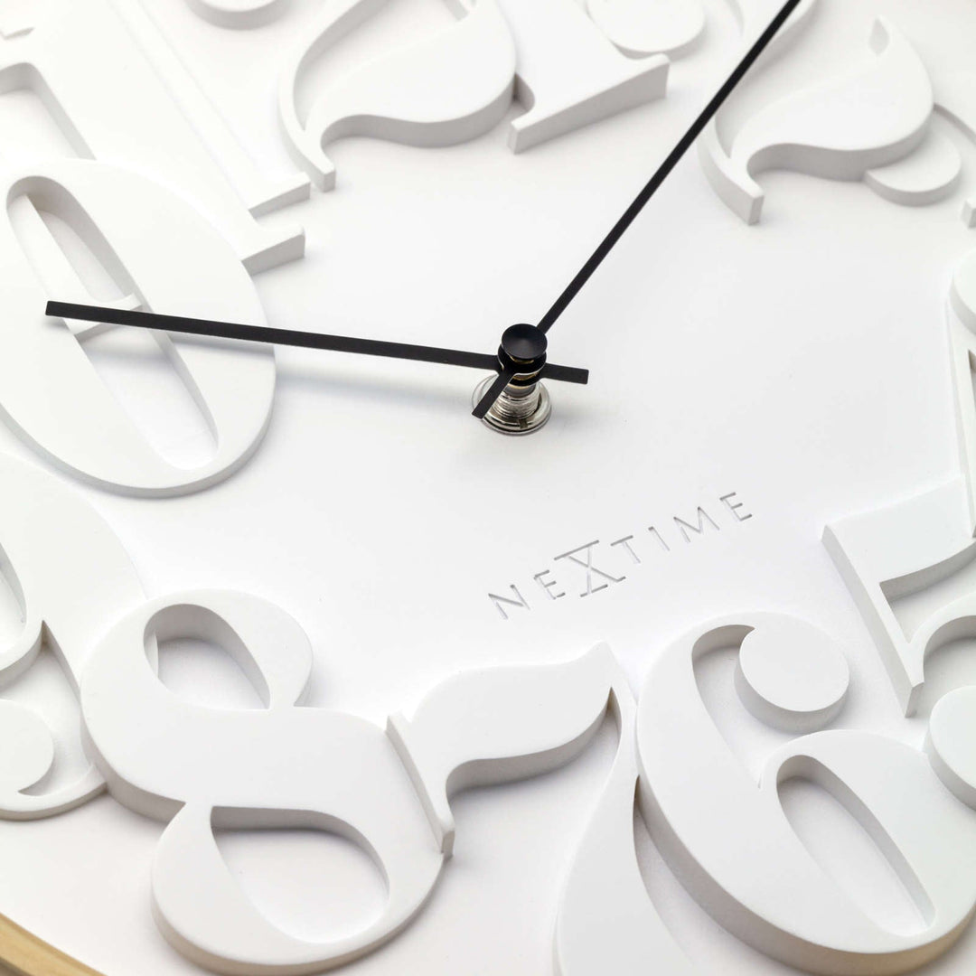 NeXtime Shunkan Japanese Design Wall Clock White 29cm 573273 5