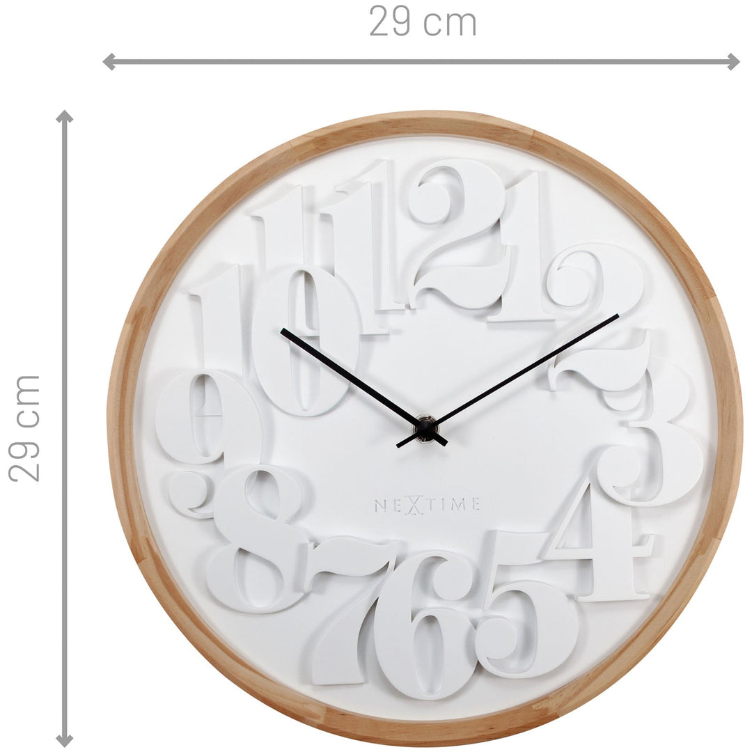 NeXtime Shunkan Japanese Design Wall Clock White 29cm 573273 6