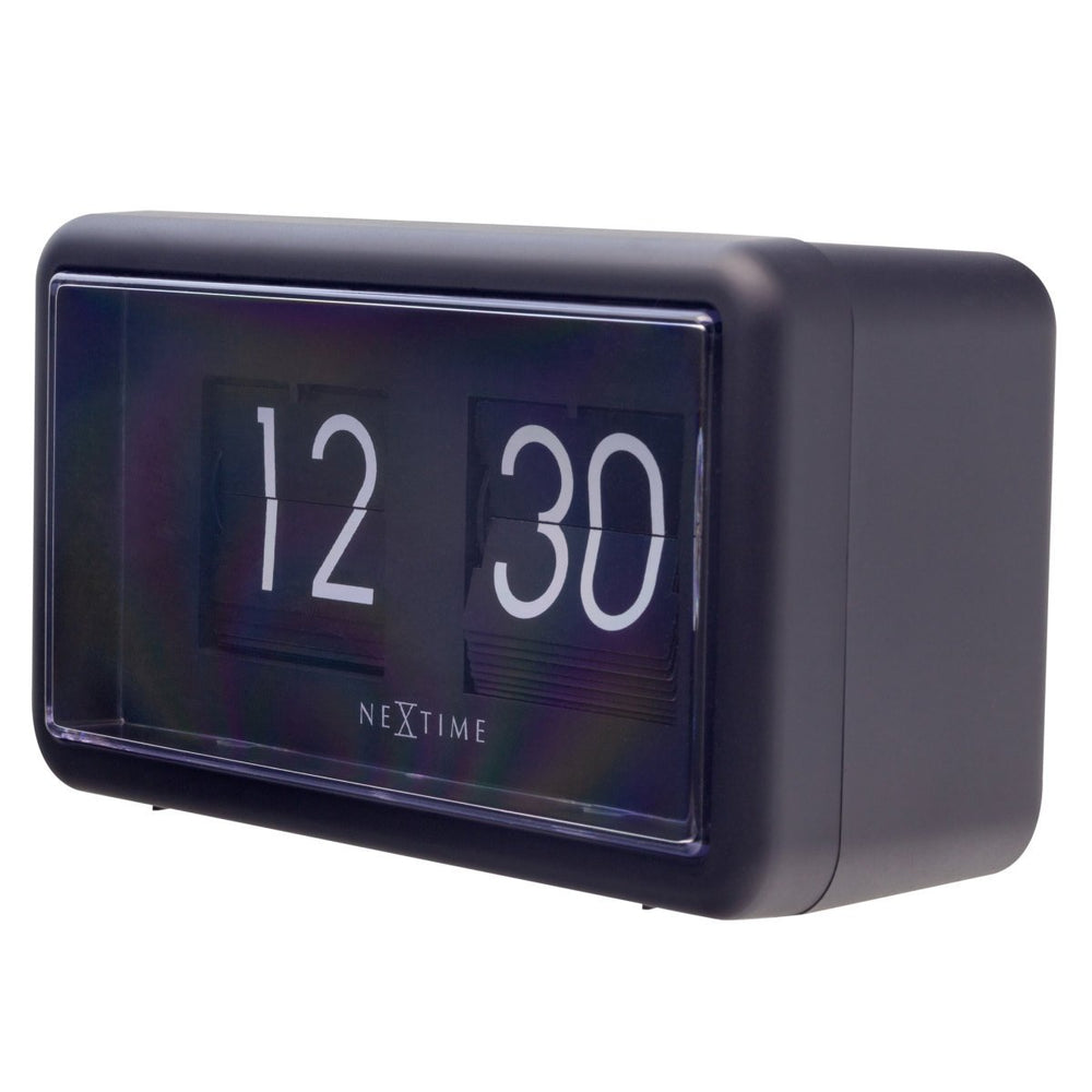 NeXtime Small Flip Wall or Desk Clock Black 18cm 575228ZW 2