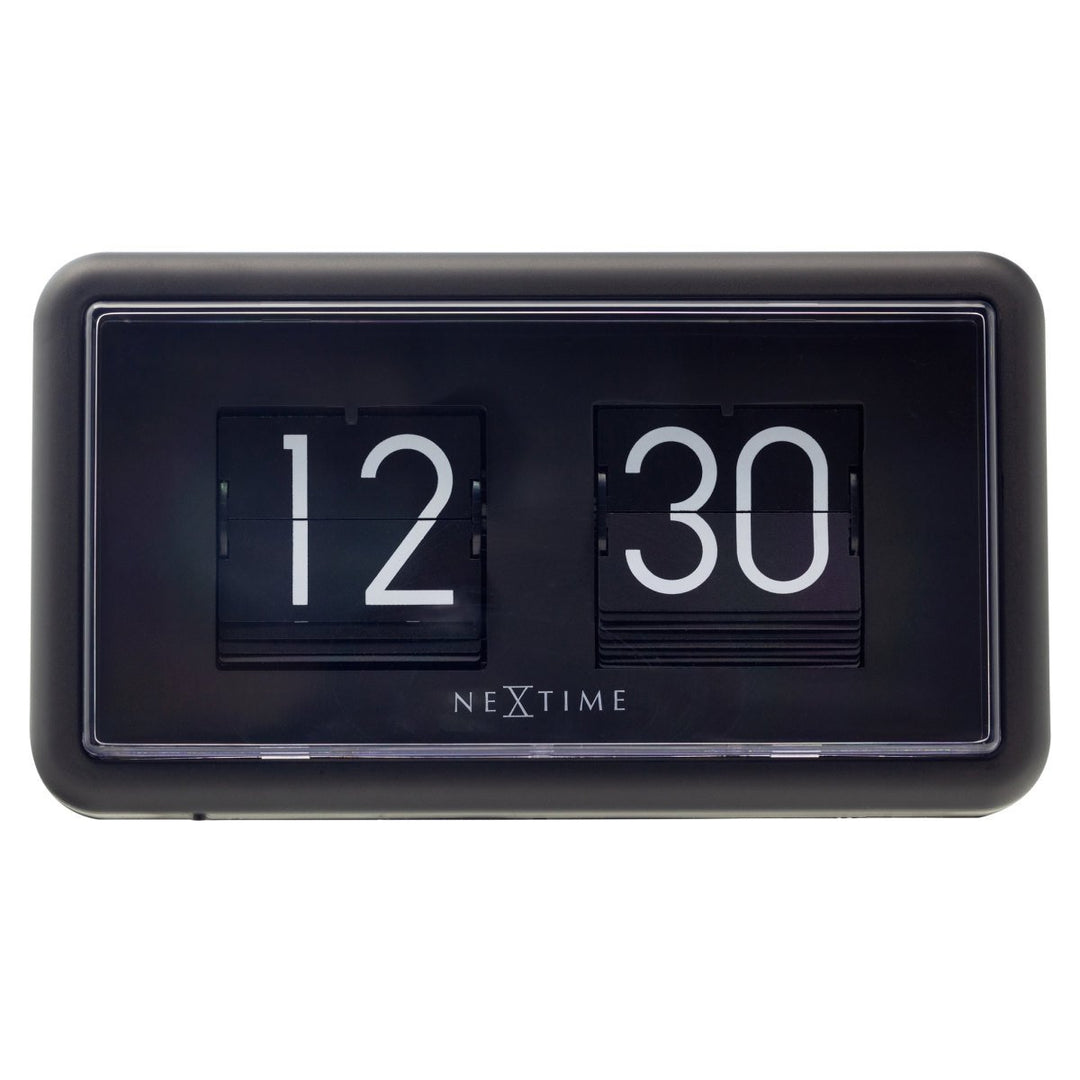 NeXtime Small Flip Wall or Desk Clock Black 18cm 575228ZW 3