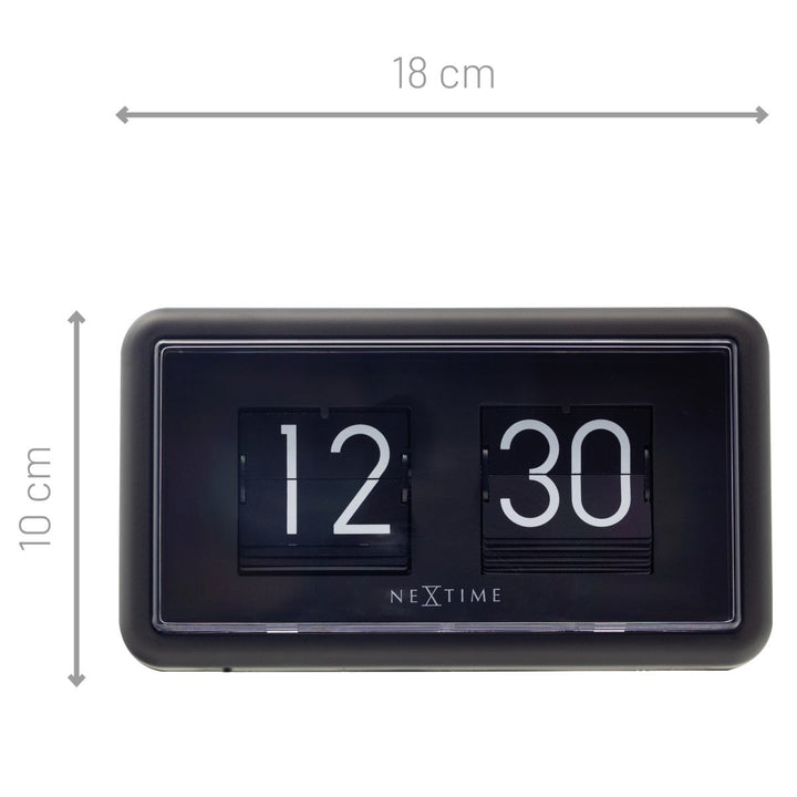 NeXtime Small Flip Wall or Desk Clock Black 18cm 575228ZW 5