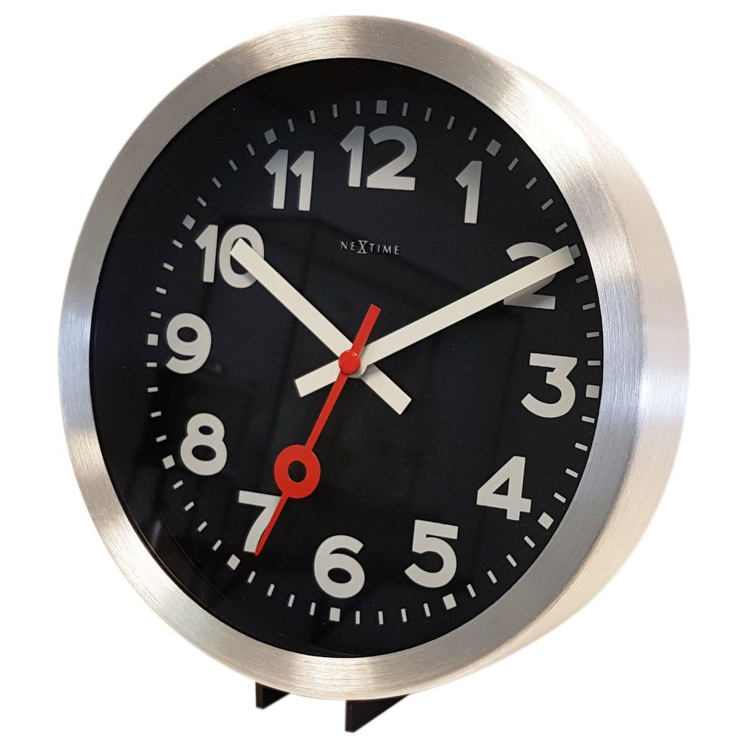 NeXtime Station Number Wall or Desk Clock Black 19cm 573998ARZW 4