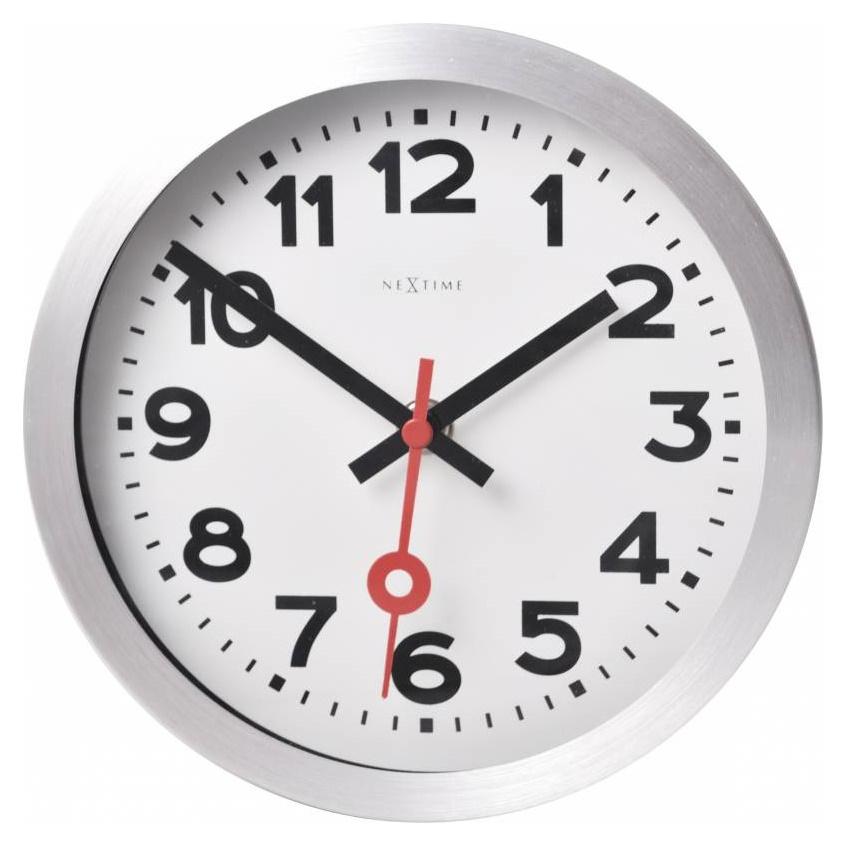 NeXtime Station Number Wall or Desk Clock White 19cm 573998AR 2