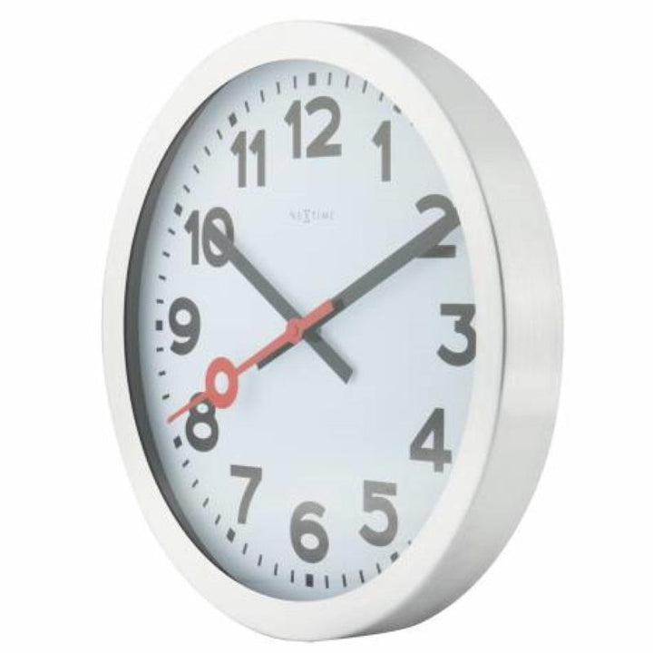 NeXtime Station Number Wall or Desk Clock White 19cm 573998AR 4