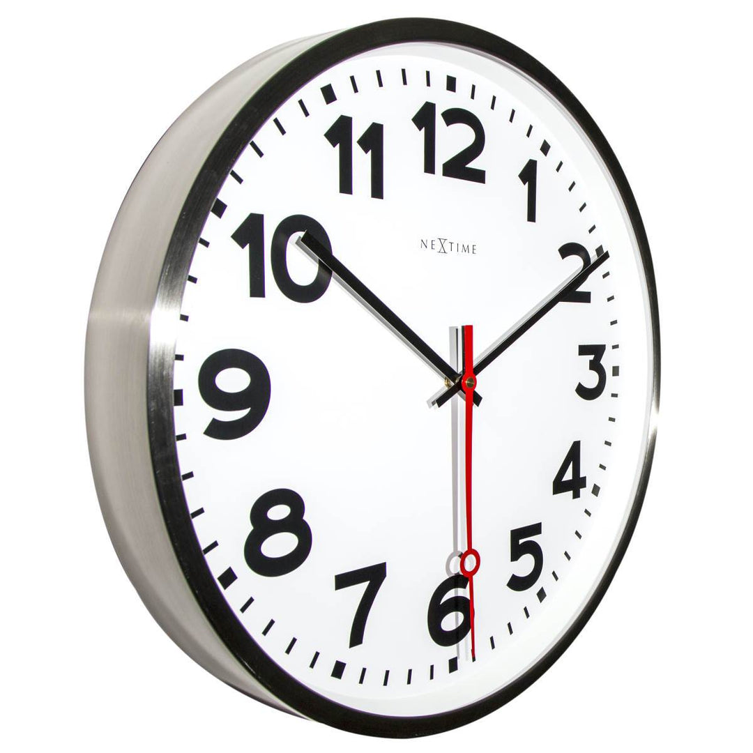 NeXtime Super Station Wall Clock White 55cm 573127AR 2