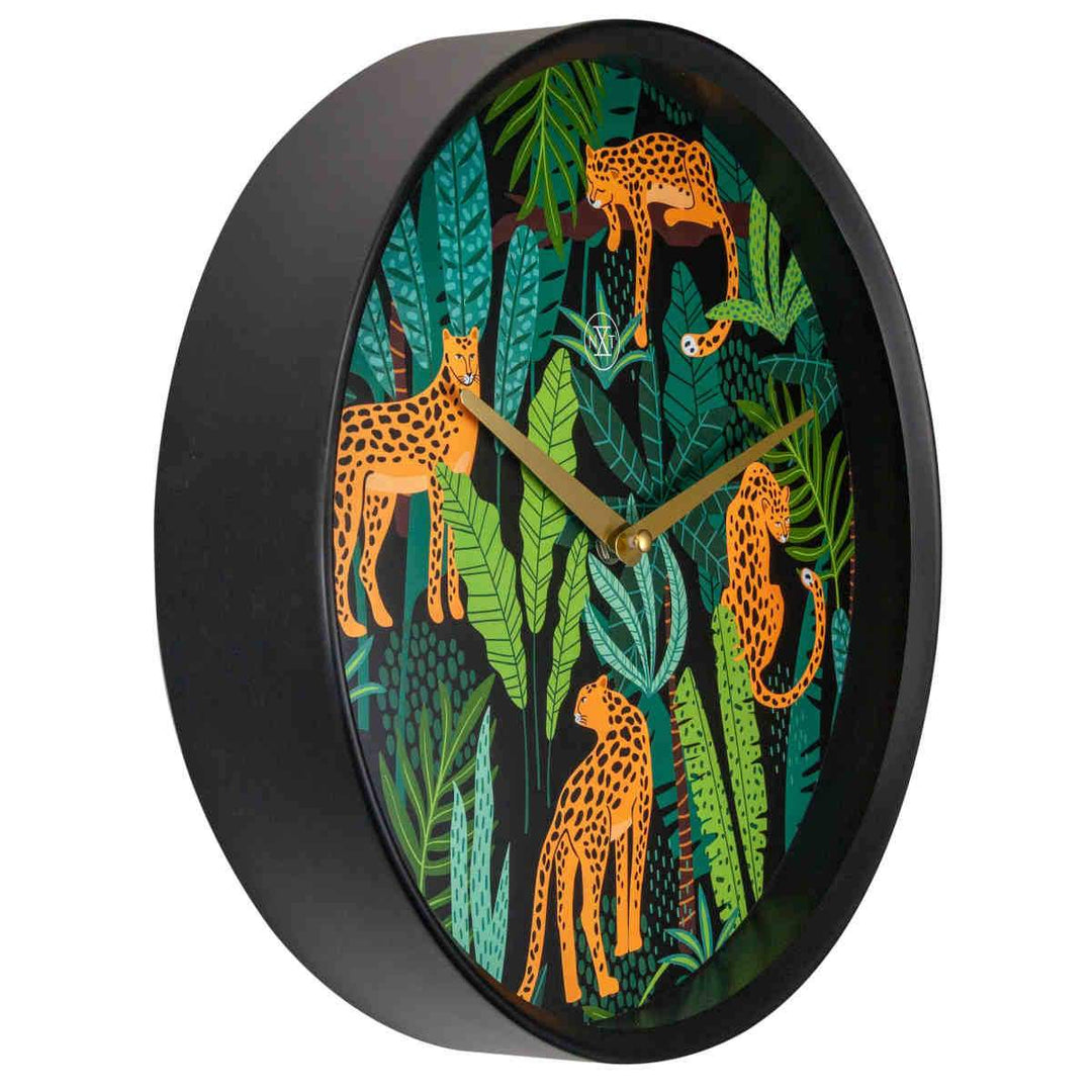 NeXtime Urban Jungle Leopard Print Wall Clock 30cm 577355 3