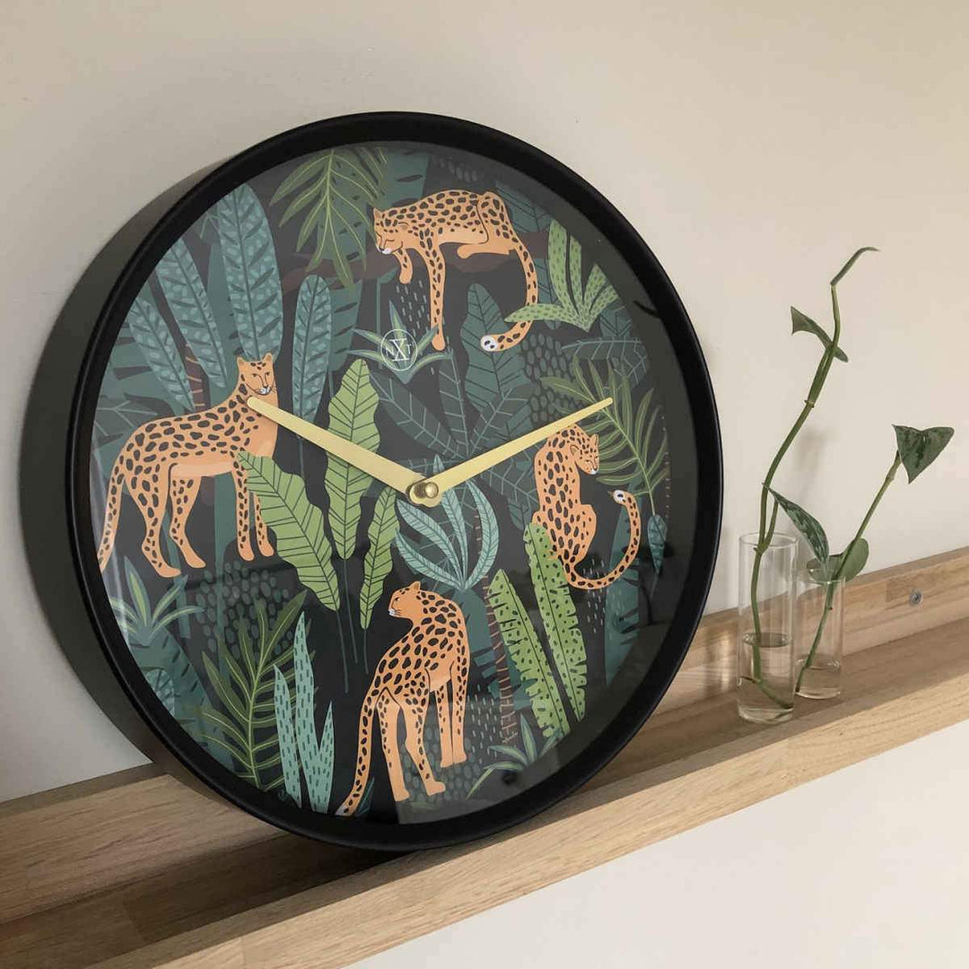 NeXtime Urban Jungle Leopard Print Wall Clock 30cm 577355 4