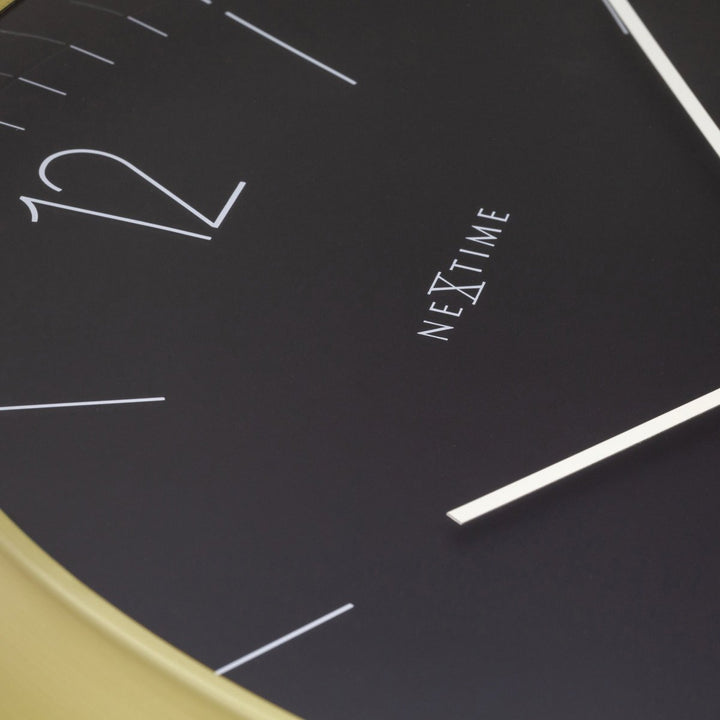NeXtime Very Essential Wall Clock Black Gold 40cm 573258ZW 5