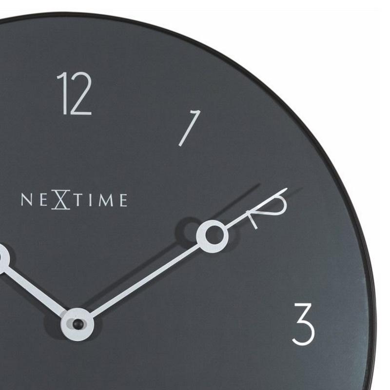 NeXtime Grey Carousel Glass Wall Clock 40cm 578193GS 2