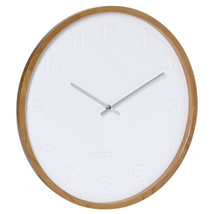 One Six Eight London Freya Wall Clock White 35cm 21008 2