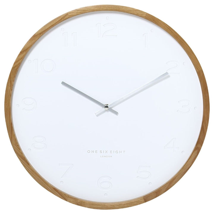 One Six Eight London Freya Wall Clock White 35cm 21008 3