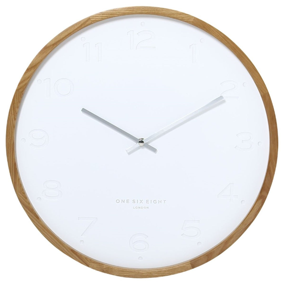 One Six Eight London Freya Wall Clock White 50cm 21010 3