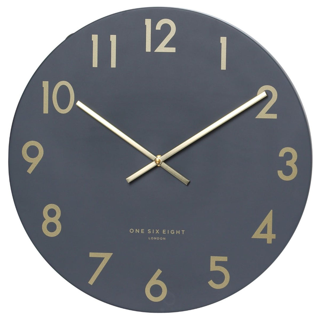 One Six Eight London Jones Wall Clock Charcoal Grey 60cm 22105 3