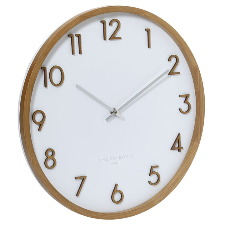 One Six Eight London Scarlett Wall Clock White 35cm 21004 2