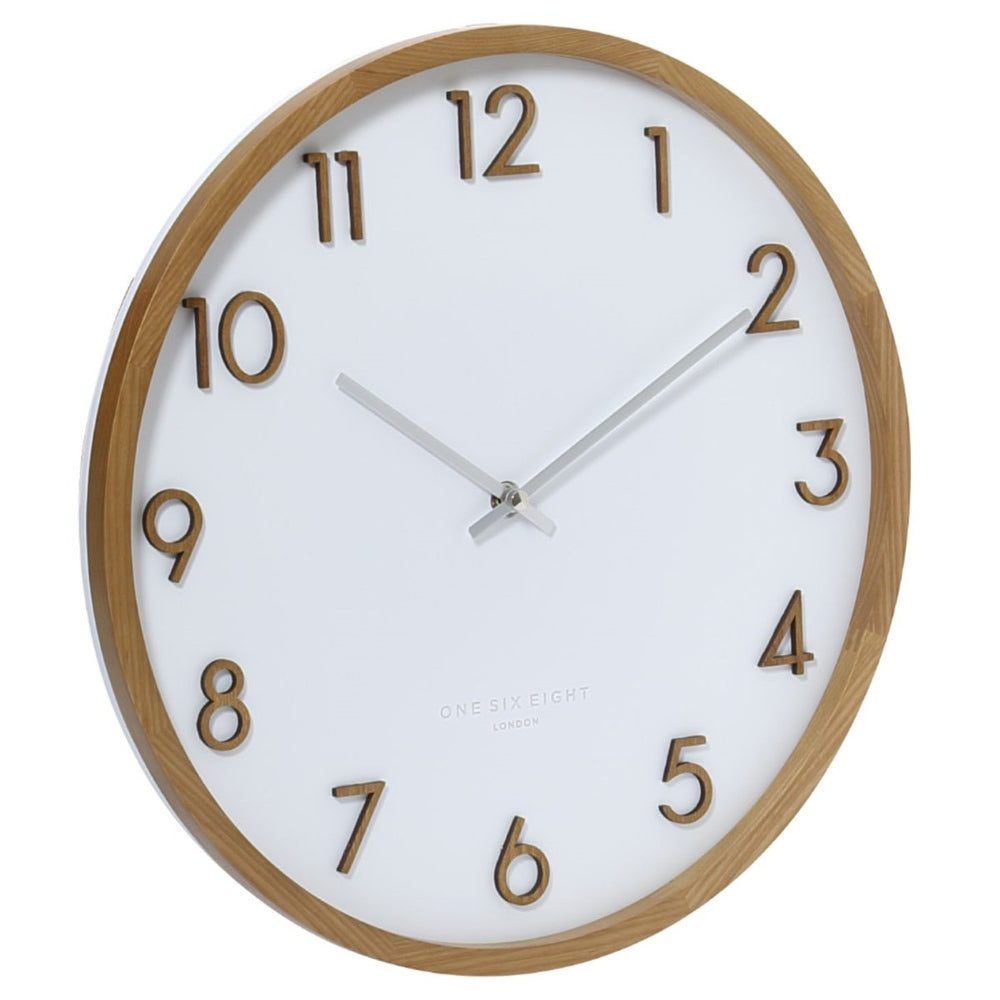 One Six Eight London Scarlett Wall Clock White 50cm 21006 2