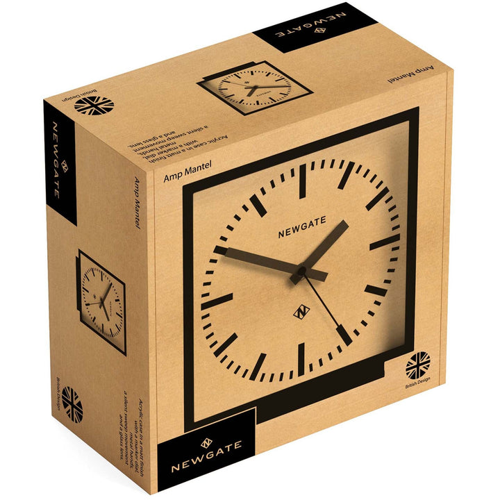 Newgate Amp Mantel Clock Black With Blue Hands 20cm NGMAN/AMP390KICE 5