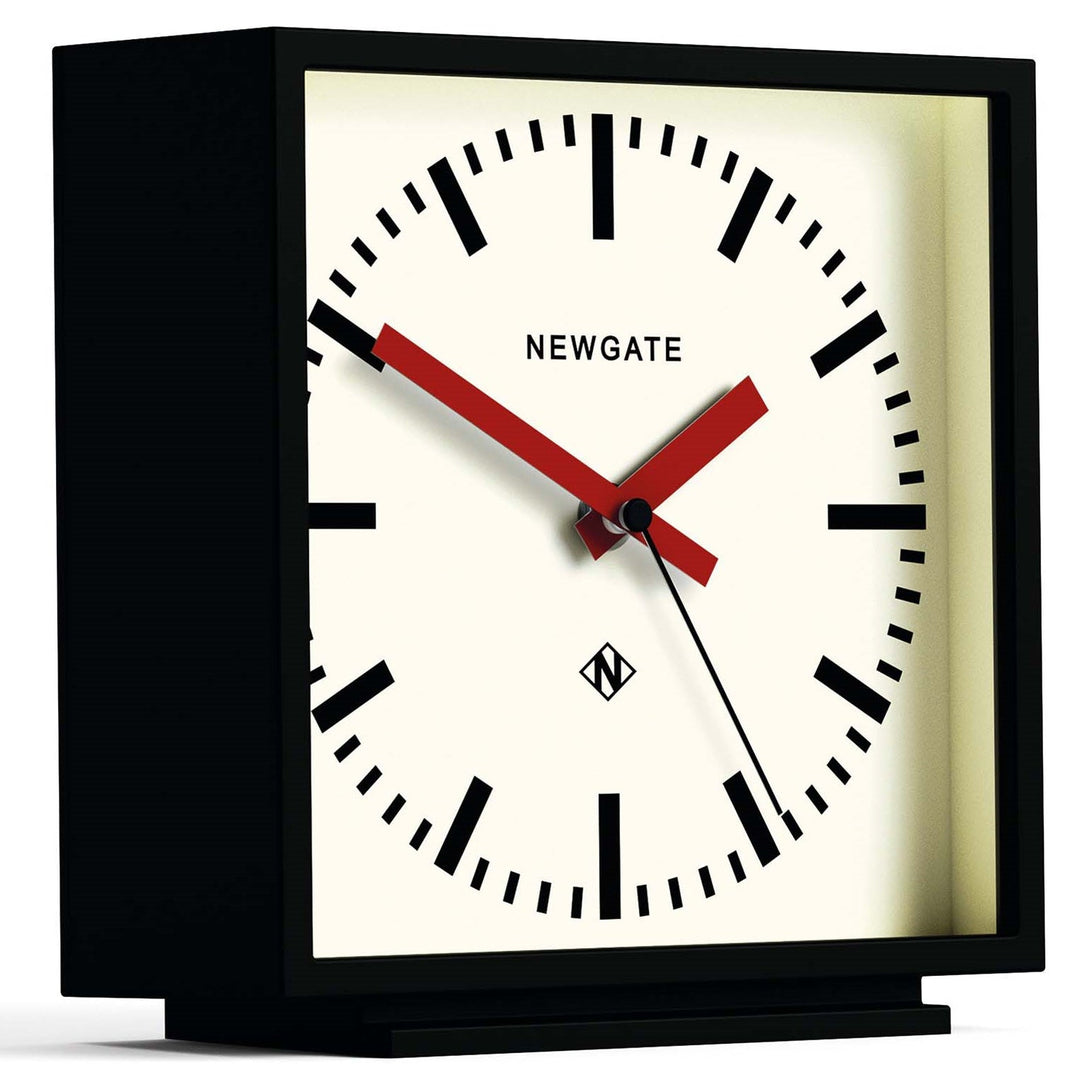 Newgate Amp Mantel Clock Black With Red Hands 20cm NGMAN/AMP390KFR 2