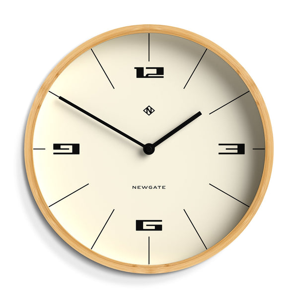 Buy Newgate Bali Bamboo Wall Clock Hovercraft Dial 30cm Online