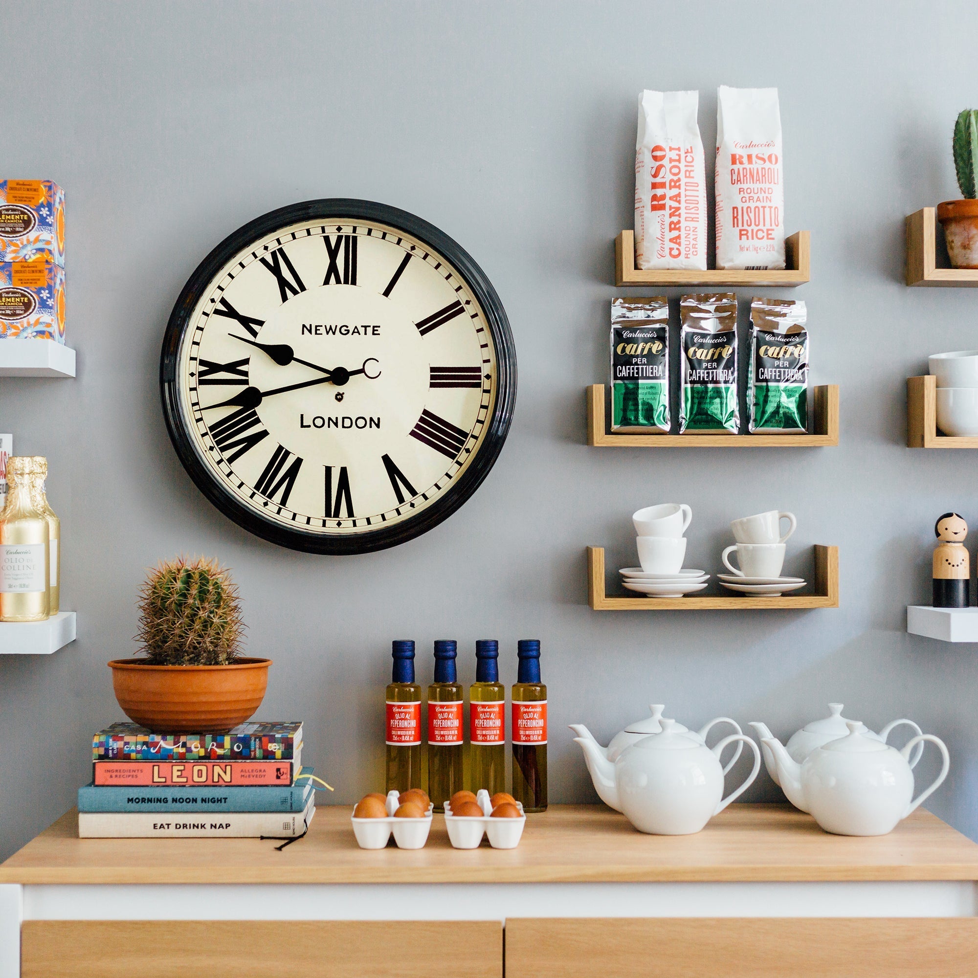 Buy Newgate Battersby Wall Clock Black 50cm Online – Oh Clocks