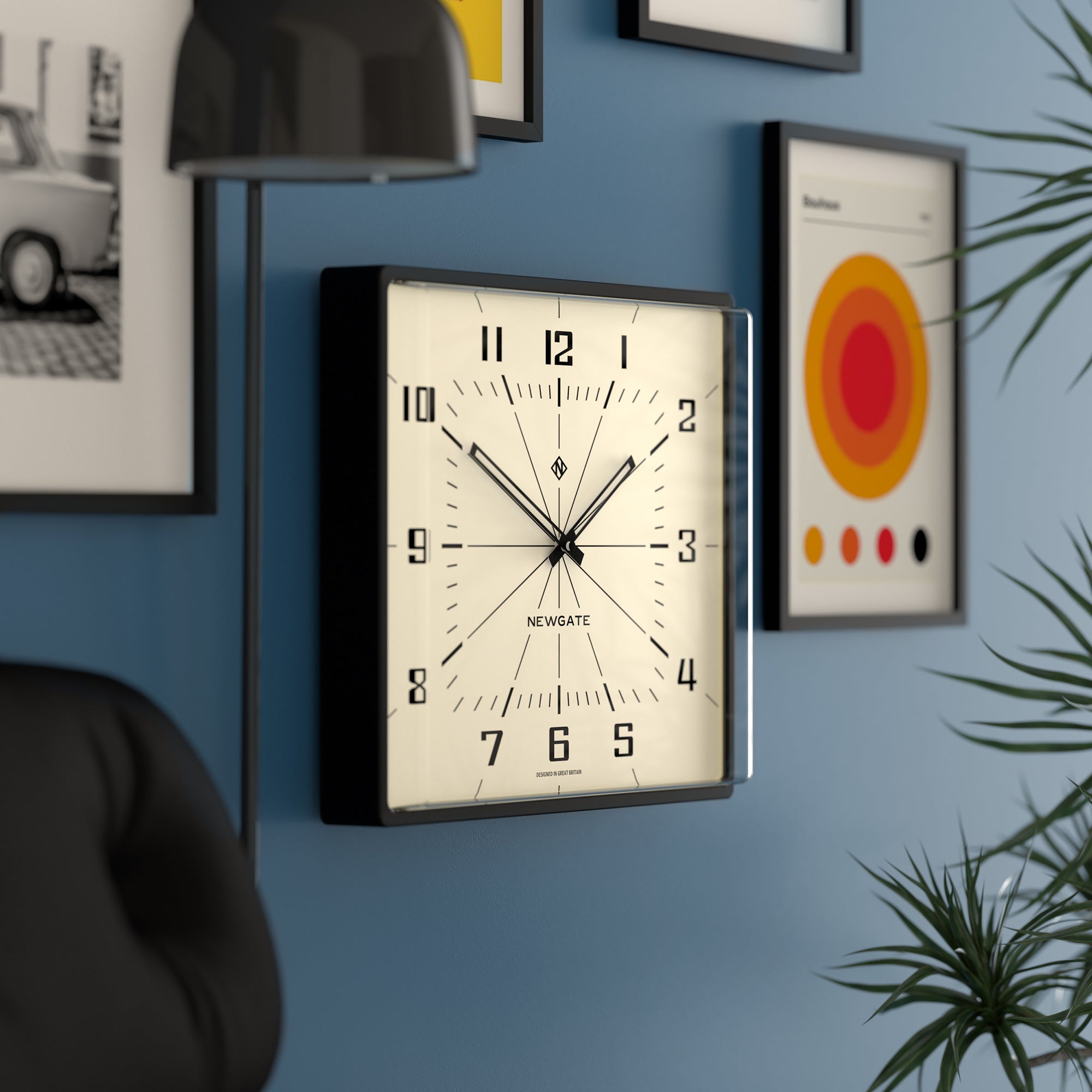 【NEWGATE】ニューゲート 掛け時計 Box Office Clock Newgate-Box-Office-Black-Retro