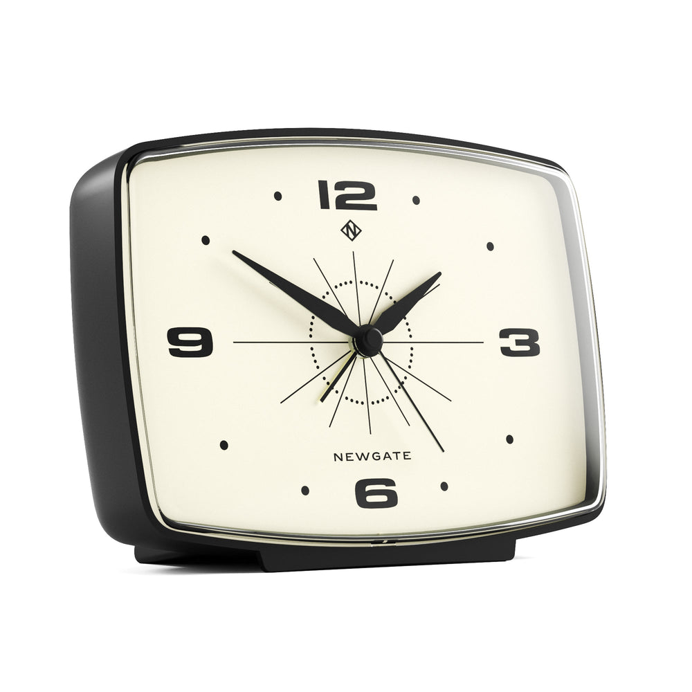 Newgate Brooklyn Retro Alarm Clock Black 14cm NM-ALM/BRO20K 2