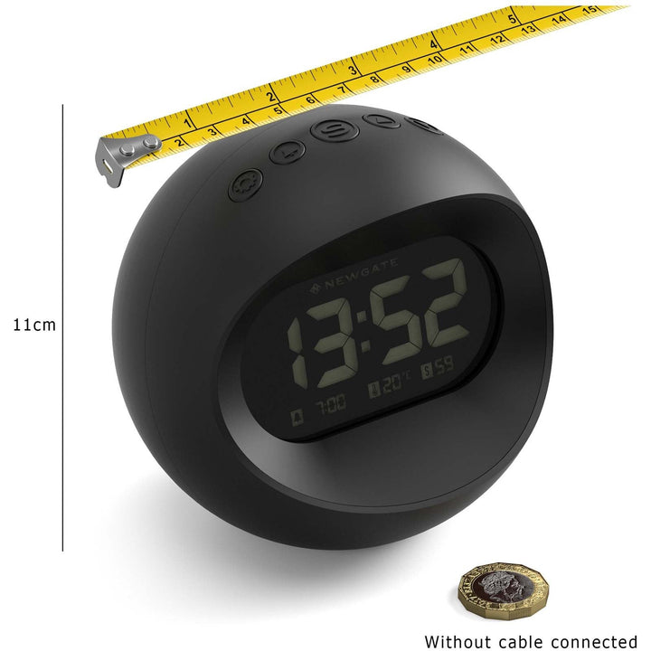 Newgate Centre Of The Earth LCD Alarm Clock Black 12cm NGLCD/COTE1 5