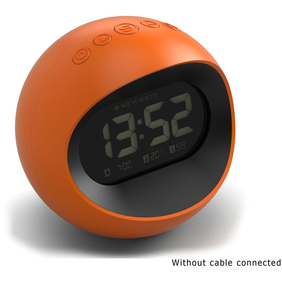 Newgate Centre Of The Earth LCD Alarm Clock Pumpkin Orange 12cm NGLCD/COTE3 3