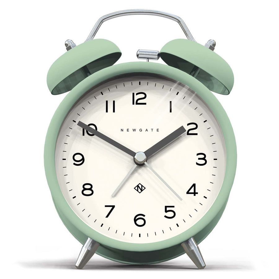 Newgate Charlie Bell Echo Alarm Clock Matte Neo Mint 14cm NGCBM134NM 1