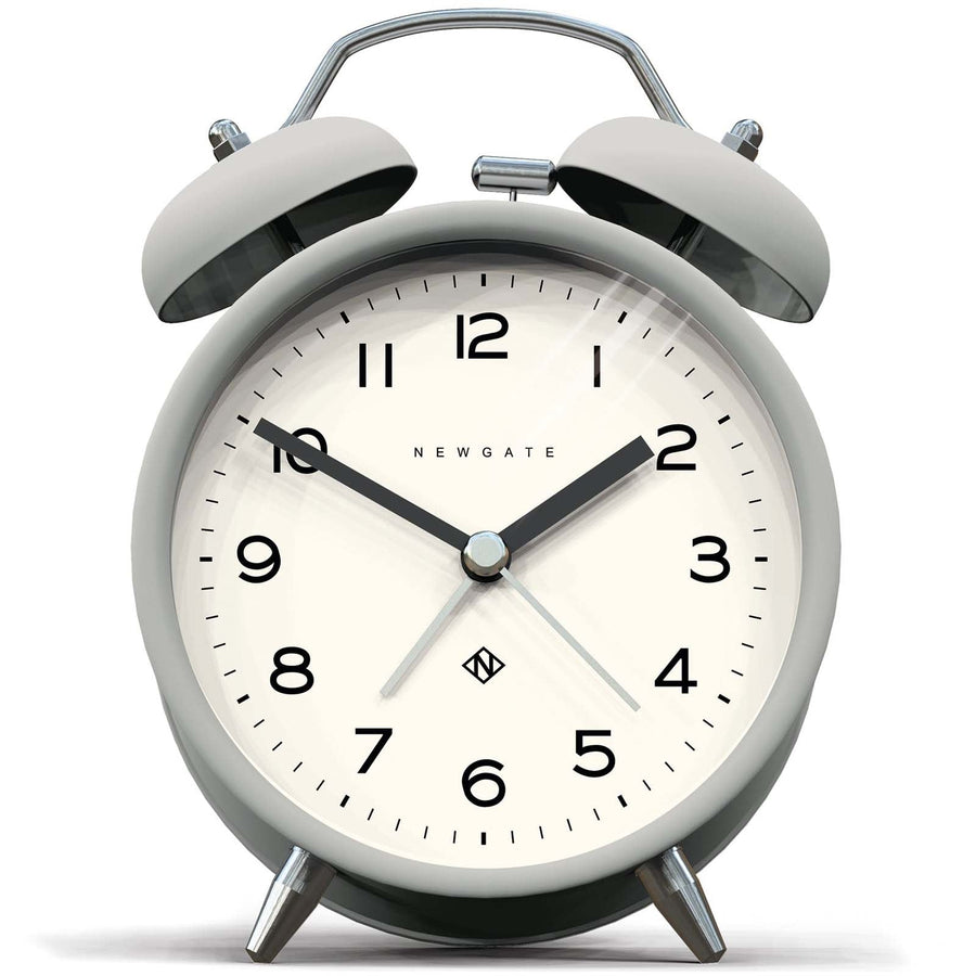 Newgate Charlie Bell Echo Alarm Clock Matte Posh Grey 14cm NGCBM134PGY 1