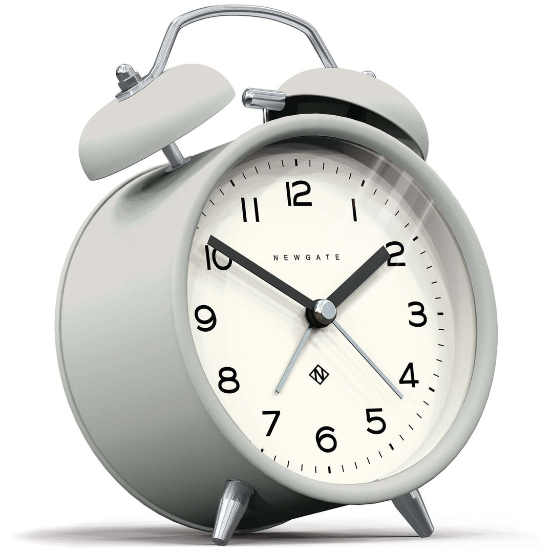 Newgate Charlie Bell Echo Alarm Clock Matte Posh Grey 14cm NGCBM134PGY 2