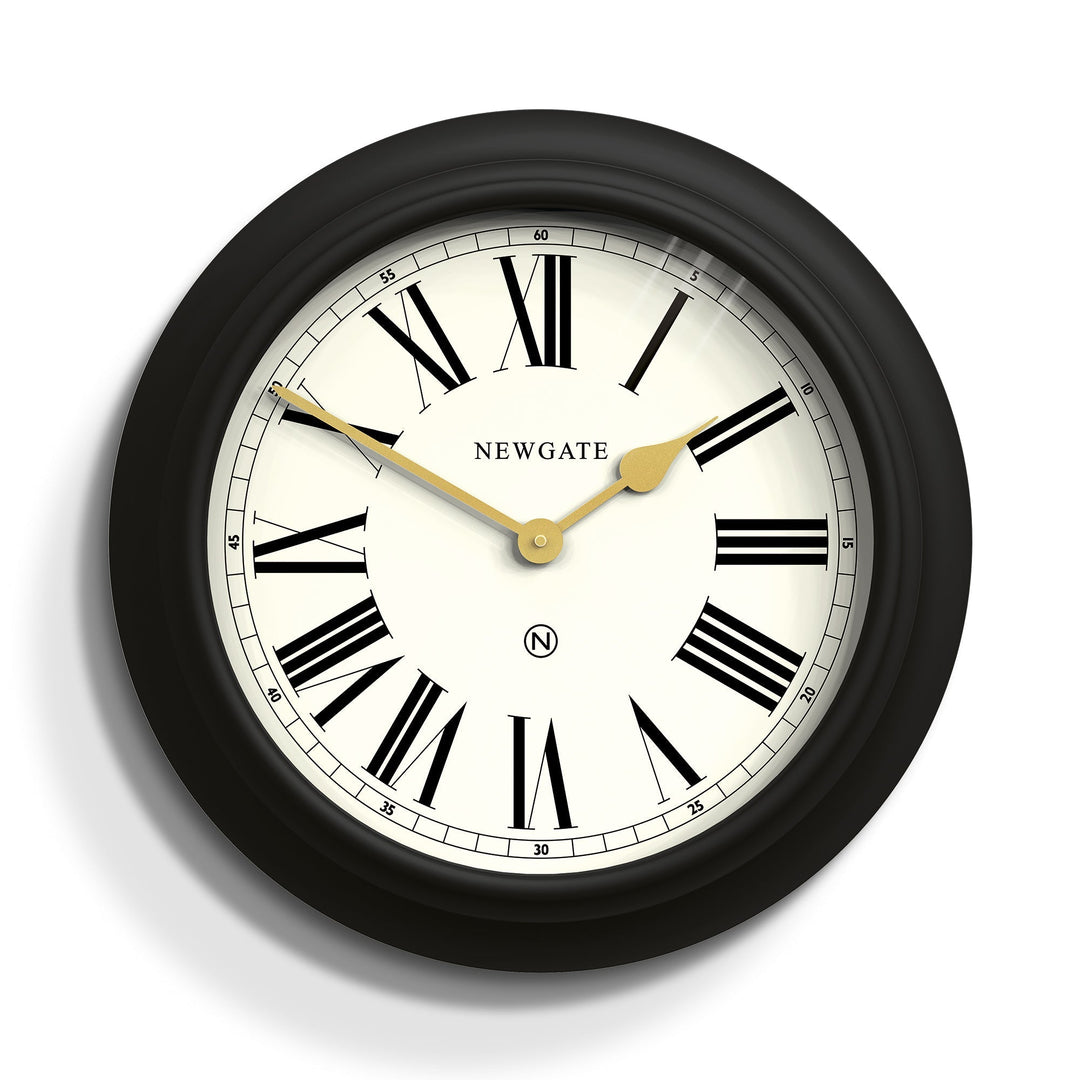 Newgate Chocolate Shop Wall Clock Black and Cream 50cm NGCHOC737CK 1