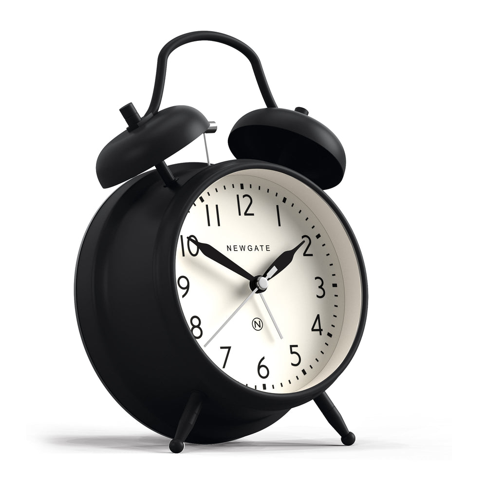 Newgate Covent Garden Twin Bell Alarm Clock Black 17cm NGCGAM587K 2