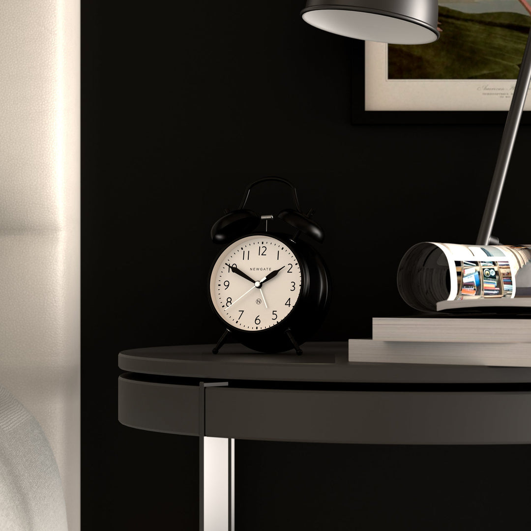 Newgate Covent Garden Twin Bell Alarm Clock Black 17cm NGCGAM587K 4