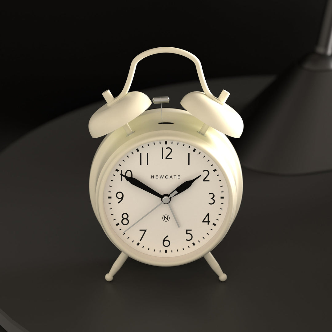 Newgate Covent Garden Twin Bell Alarm Clock White 17cm NGCGAM587LW 3